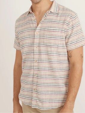Marine Layer Short Sleeve Button Don